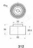 ASHIKA 45-03-312 Tensioner, timing belt